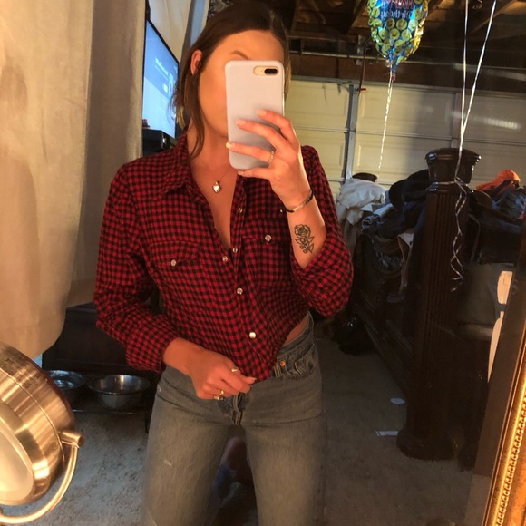 Cropped flannel - Picture 3 of 4